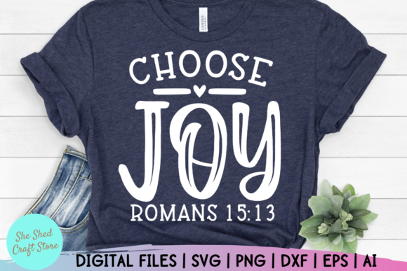 Choose Joy SVG: Graphics for Faith Crafts Content