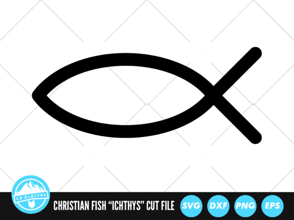 Christian Fish Ichthys SVG Files: Graphics for Crafts