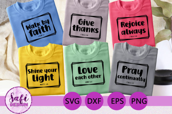 Christian Life Bible Verse Bundle SVG: Graphics for Crafts