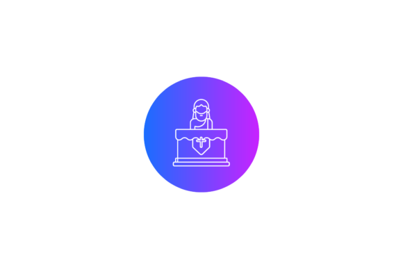 Easter Icon Jesus Altar Circle Gradient Graphics Review