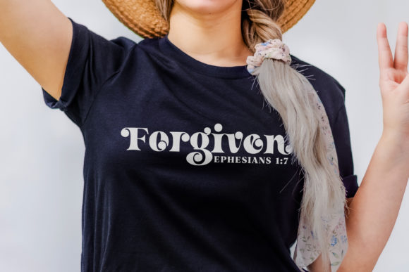 Forgiven SVG & Bible Verse Graphics for Faith Crafts