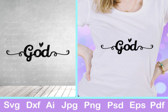 God Christian Graphics for Faith-Based Crafts