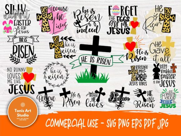 He Is Risen Graphics for Easter Crafts Content