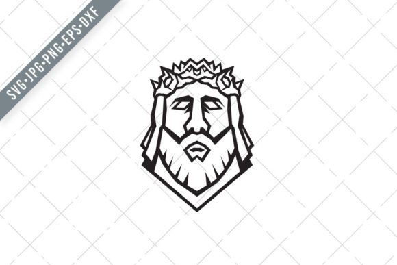 Head of Jesus Christ the Redeemer Graphics & Illustrations
