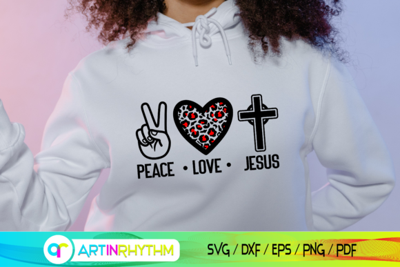 Jesus SVG, Peace Love SVG for Graphics and Crafts
