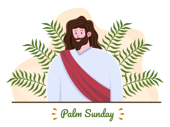 Palm Sunday Graphics: Illustrations for Local Branding