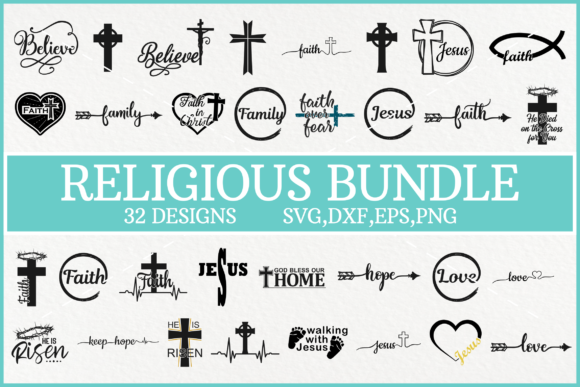 Religious Bundle, Jesus Christ: Graphics for Faith Crafts